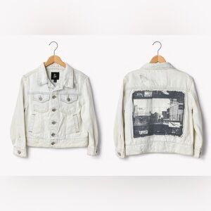 Art Class Light Denim Jacket W| Patch Back. NWT. Size 5t